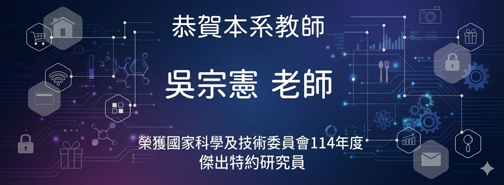 恭賀吳宗憲老師